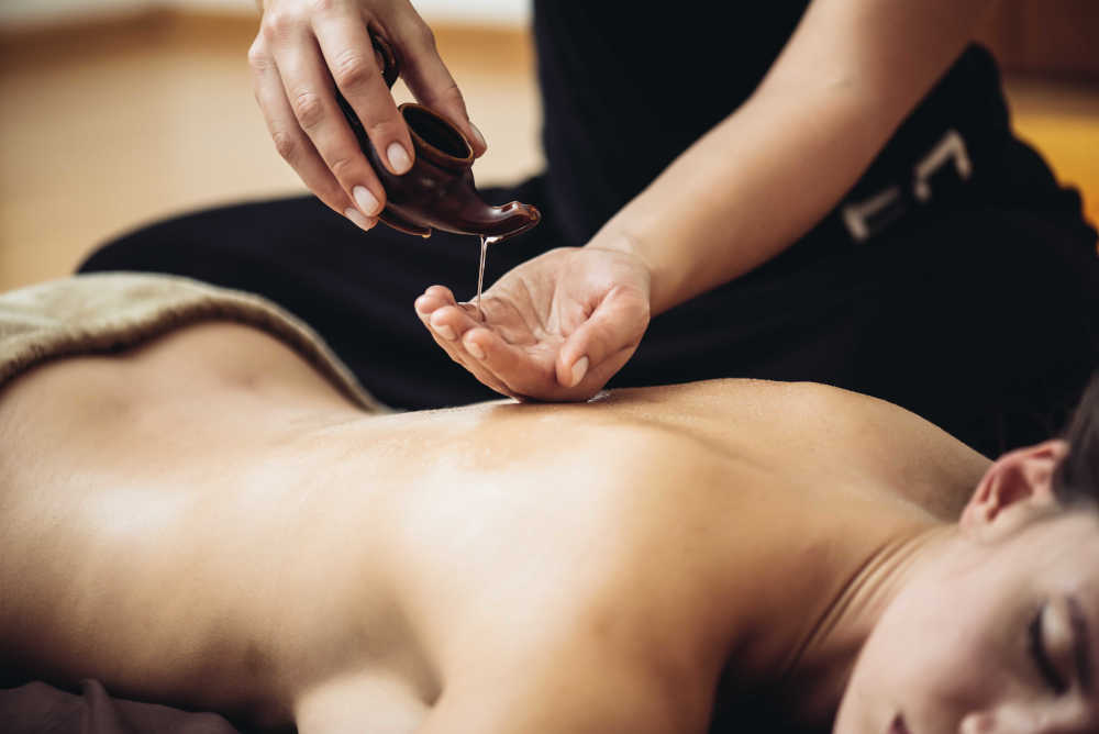 Massage à l'huile